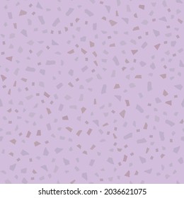 Seamless Venetian Terrazzo Pattern. Floor Abstract Irregular Vector Abstract Italian Design. Marble Rock Italian Texture. Gray Mosaic Brown Background. Terrazzo Color Trendy Material. Glass Art Print