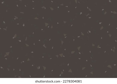 Textura veneciana sin fisuras. Patrón italiano de rock vectorial. Textura de mosaico de vidrio Terrazzo. Resumen Mosaico Diseño Terazzo. Fondo De Piedra De Mármol Gris. Resumen de cristal Impresión de arte irregular Brown Terrazzo
