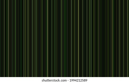 Líneas abstractas verticales impecables con colores verdes, ilustración vectorial.
