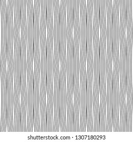 Seamless of vertical arc lines pattern vector. Design stroke black on white background. Design print for illustration,   wallpaper, background, textile. Set 1