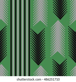 Seamless vertical arrows  pattern with stripes .