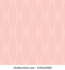Seamless vertical four lines regular pattern vector. Design stripes red on pink background. Design print for textile, wallpaper, background. Set 7