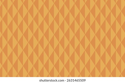 Seamless vertical geometric pattern in golden orange tones. Ideal for packaging, textile prints, or background design.