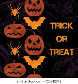 Seamless vertical Halloween pattern
