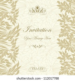 seamless vertical invitation with space for your text