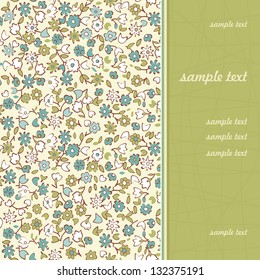 seamless vertical invitation with space for your text