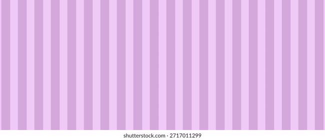 Seamless vertical lavender stripes pattern in soft purple hues. Great for cute backgrounds, banner, website, social media, fabric, stationery, wrapping paper, and pastel-themed designs.