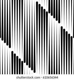 Seamless Vertical Line Background. Abstract Stripe Wallpaper. Vector Black and White Pattern