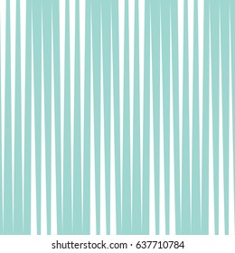 Seamless vertical line pattern. Vector blue and white stripe background. Wrapping paper texture.