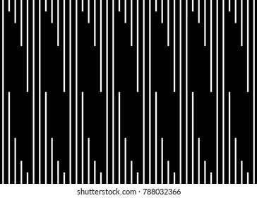 Seamless vertical line pattern vector. Design stripe white on black background. Design print for textile, fabric, wallpaper, background. Set 2