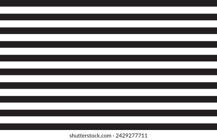 Seamless vertical lines pattern. Black lines on white background. Simple repeat ornament. Vector illustration. EPS 10