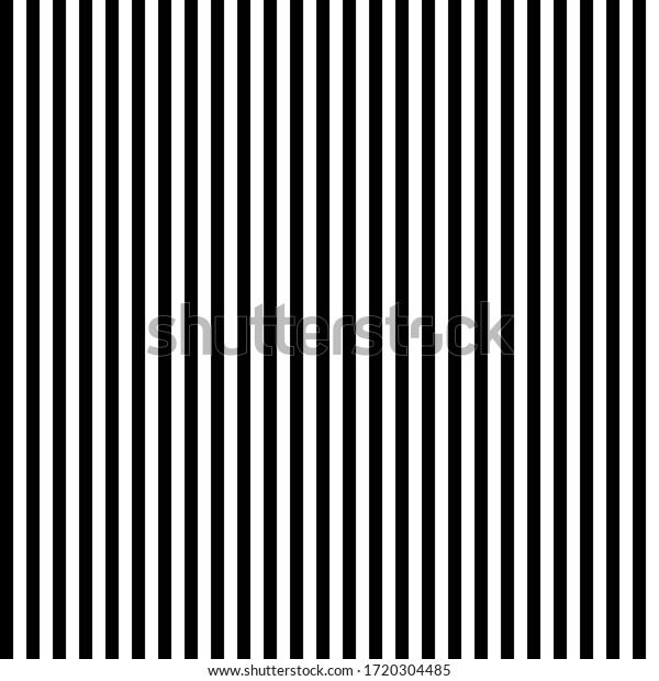 Seamless vertical\
lines pattern. Black lines on white background. Simple repeat\
ornament. Vector\
illustration.
