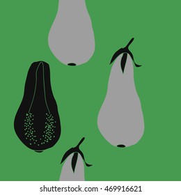 Seamless  vertical  pattern of harvest, doodles,  object,grains, vegetables, leaves,eggplants, copy space. Hand drawn.
