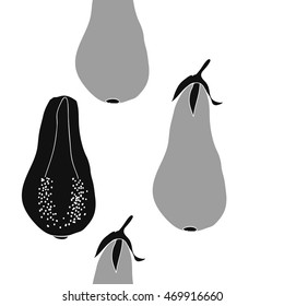 Seamless  vertical  pattern of harvest, doodles,  object,grains, vegetables, leaves,eggplants, copy space. Hand drawn.