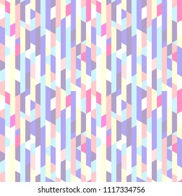 Seamless vertical pattern. Multicolored background. Abstract polygonal wallpaper. Print for polygraphy, banners, t-shirts and textiles. Texture for design