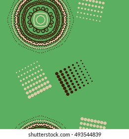 Seamless  vertical pattern  of oriental composition, halftone.