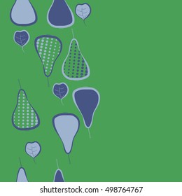 Seamless  vertical pattern with pears motif,halftone. 