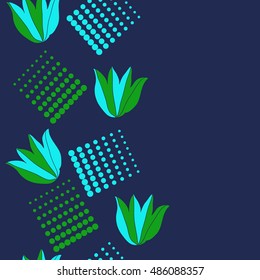 Seamless vertical  pattern of  stylized  bell.