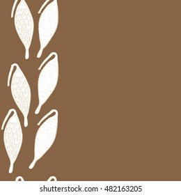 Seamless   vertical  pattern of  stylized    fruits . Hand drawn.