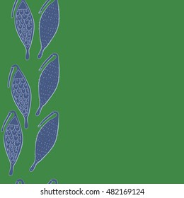 Seamless   vertical  pattern of  stylized    fruits . Hand drawn.