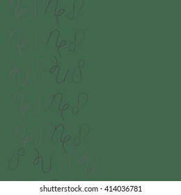 Seamless vertical  pattern of zodiac signs, doodles, object,capricorn,copy space ,lions. Hand drawn.