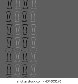 Seamless  vertical pattern of zodiac signs, doodles,  object,gemini, copy space. Hand drawn.