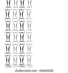 Seamless  vertical pattern of zodiac signs, doodles,  object,gemini, copy space. Hand drawn.