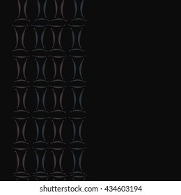 Seamless  vertical pattern of zodiac signs, doodles,  object,gemini, copy space. Hand drawn.