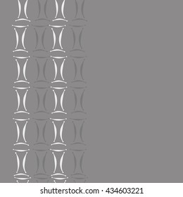 Seamless  vertical pattern of zodiac signs, doodles,  object,gemini, copy space. Hand drawn.