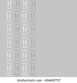 Seamless  vertical pattern of zodiac signs, doodles,  object,gemini, copy space. Hand drawn.