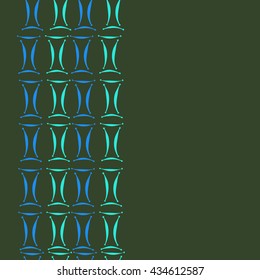 Seamless  vertical pattern of zodiac signs, doodles,  object,gemini, copy space. Hand drawn.
