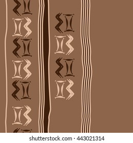 Seamless vertical  pattern of zodiac signs, doodles,  object, gemini,aquarius, stripes, spot, copy space. Hand drawn.