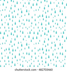 Seamless vertical rain drop pattern, vector design