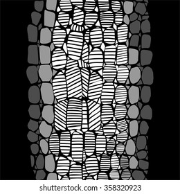 Seamless vertical reptile skin pattern