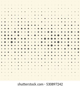 Seamless Vertical Stripe and Dot Pattern. Vector Monochrome Background. Modern Chaotic Minimal Design. Abstract Web Wallpaper