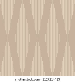 Seamless vertical stripe parallelogram pattern vector. Design line beige on brown background. Design print for textile, fabric, wallpaper, background. Set 4