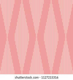 Seamless vertical stripe parallelogram pattern vector. Design line light pink on pink background. Design print for textile, fabric, wallpaper, background. Set 4