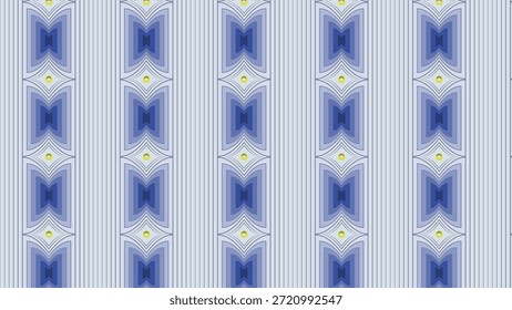 Patrón de rayas de Vertical sin costuras con motivos geométricos ornamentales en tonos azules suaves. Diseño limpio y elegante adecuado para Fondos de pantalla, textiles y decoración de superficies.