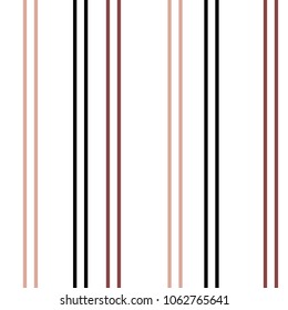 Seamless Vertical Stripe Pattern. Vector Colored Background.