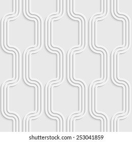 Seamless Vertical Stripe Pattern. Vector Soft Background. Regular White Texture