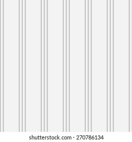 Seamless Vertical Stripe Pattern. Vector Soft Background. Regular White Texture
