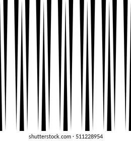 Padrão De Faixa Vertical Sem Costura. Vetor preto e branco moda fundo. Design de tecido elegante moderno