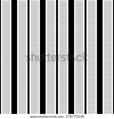 Seamless Vertical Stripe Pattern Vector Black Stock Vector (Royalty