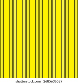 Seamless Vertical Stripe Pattern With Yellow and black color