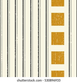 Seamless Vertical Stripe and Square Pattern. Abstract Black and Gold Background. Vector Regular Texture.Abstract Fashion Design