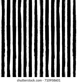 Seamless Vertical Striped Pattern Monochrome Paint Stock Vector ...