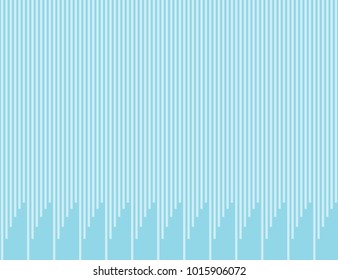 Seamless vertical stripes pattern vector. Design black light blue on cyan. Design print for textile, fabric, wallpaper, background.