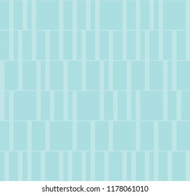 Seamless vertical stripes pattern vector. Design light cyan on cyan background. Design print for wallpaper, textile, background. Set 5