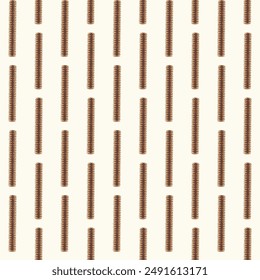 Seamless Vertical stripes of pattern vector. simple spring brown, cream zigzag weave geometric textured pattern. Design print for illustrations, textile, texture, wallpaper, background.