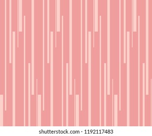 Seamless vertical stripes random pattern vector. Design line light pink on pink background. Design print for wallpaper, textile, background. Set 3